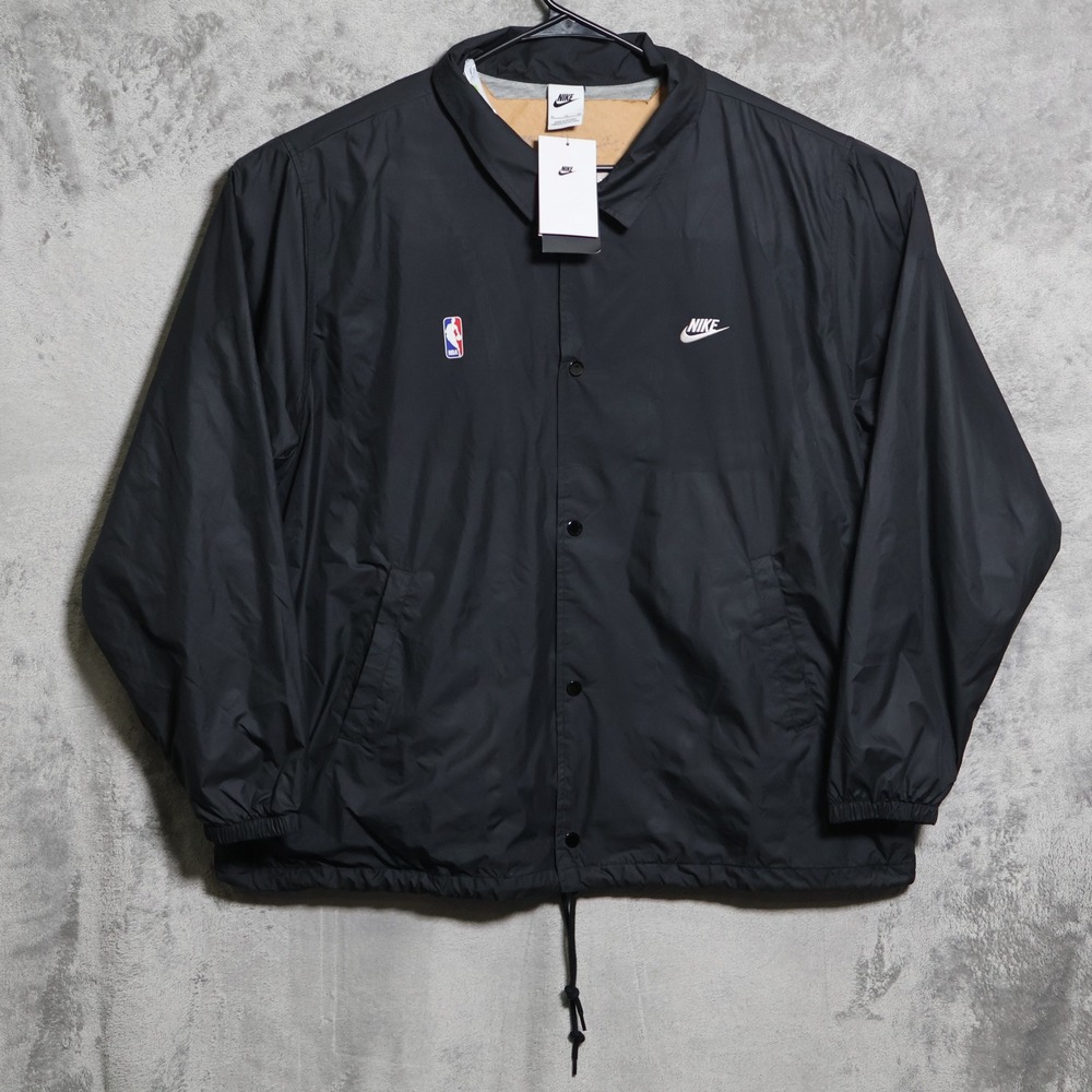 Nike Jacket Mens XL Black NBA Chicago Basketball Coach Windbreaker FN3316-010